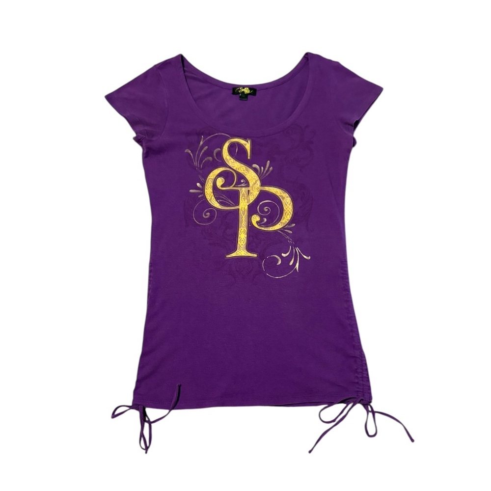 Vintage South Pole Purple Tee with Golden Logo